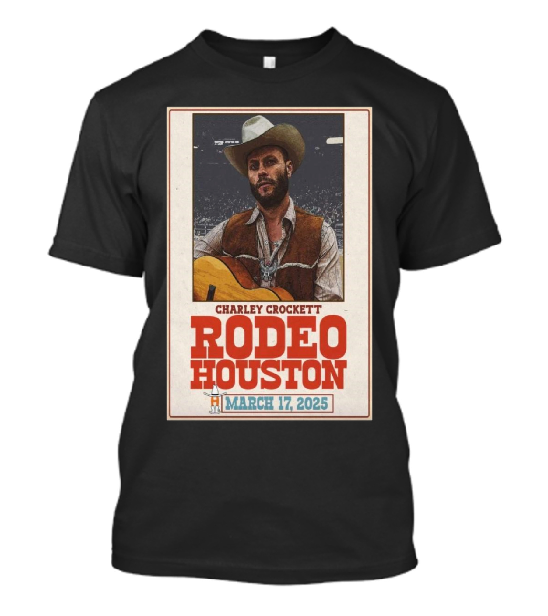Charley Crockett Live At Rodeo Houston March 17 2025 In Houston TX T-Shirt