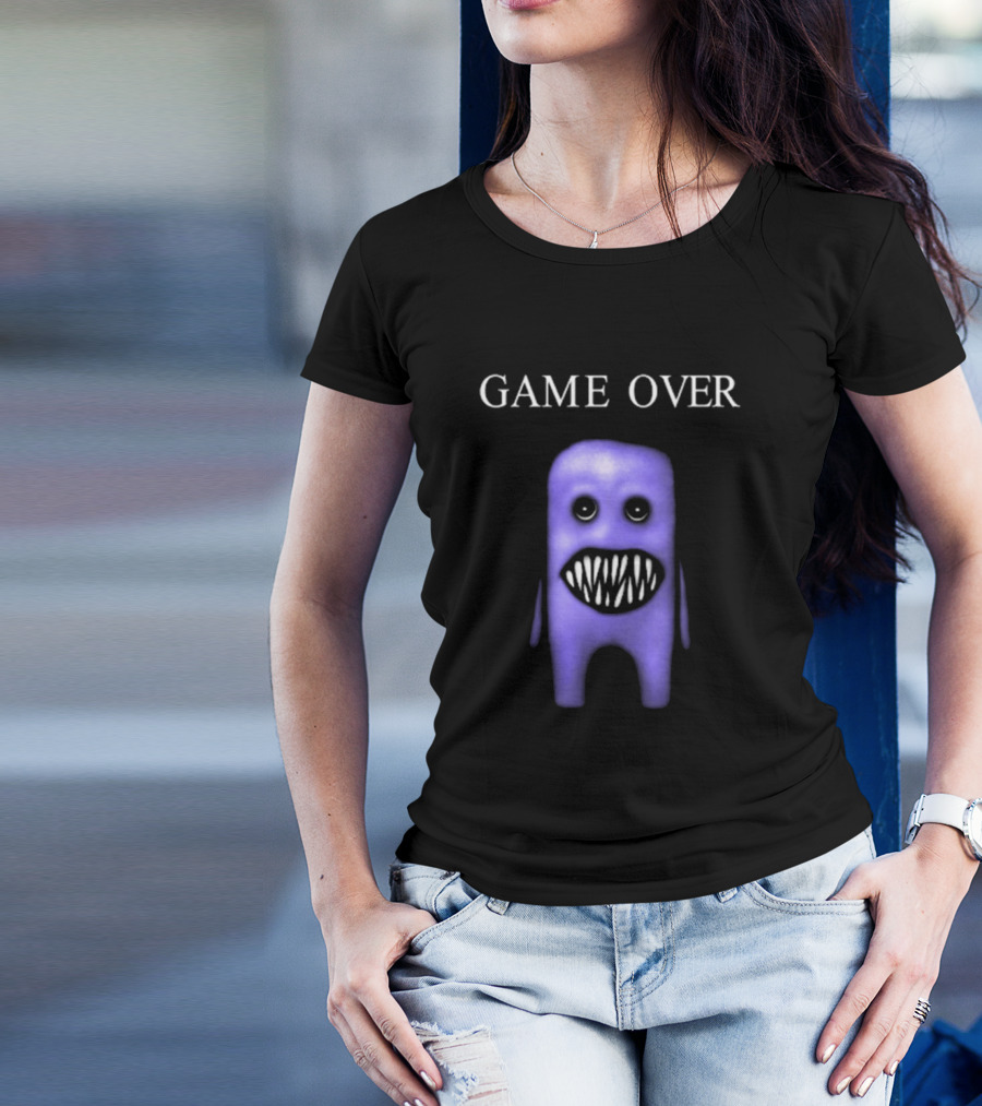 GAME OVER Fuwatti Aooni Purple Monster T-Shirt