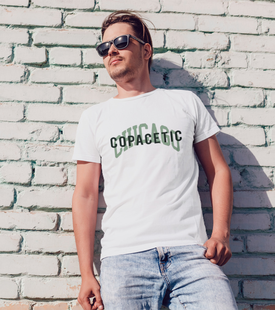 Copacetic Chicago Retro Style Arch Text T-Shirt