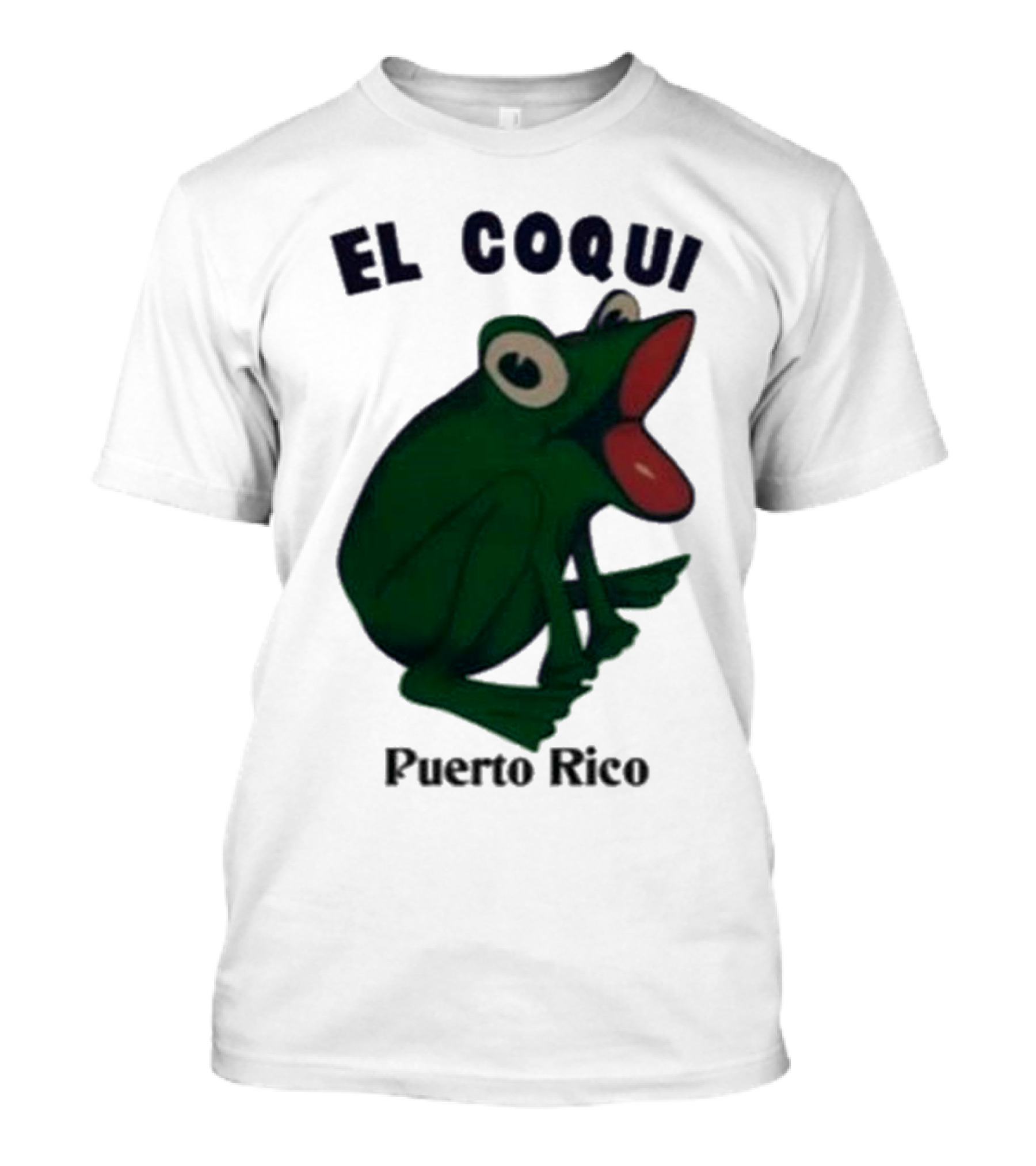 El Coqui Puerto Rico Frog Dios Bunny T-Shirt