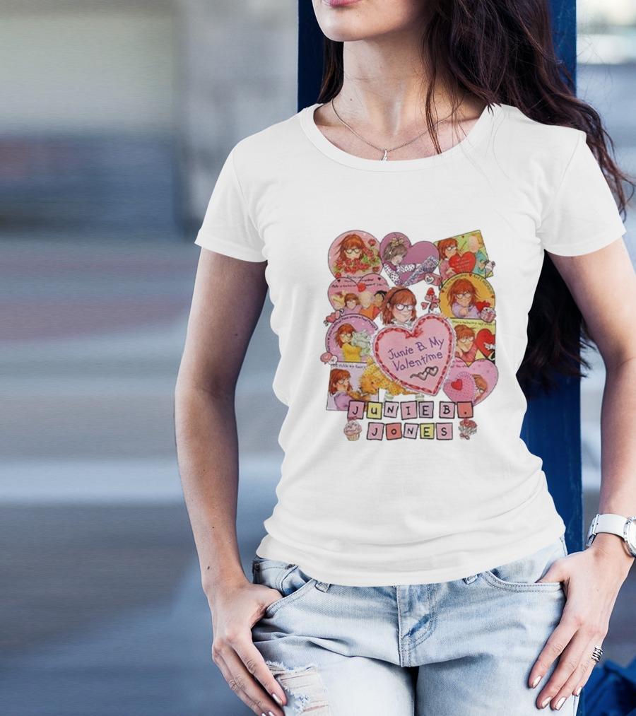 Junie B Jones My Valentine Love Hearts And Adventures T-Shirt