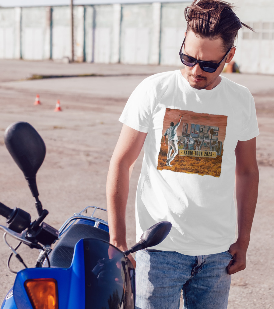 Luke Bryan Farm Tour 2025 Clovis CA May 16 Desert Scene T-Shirt