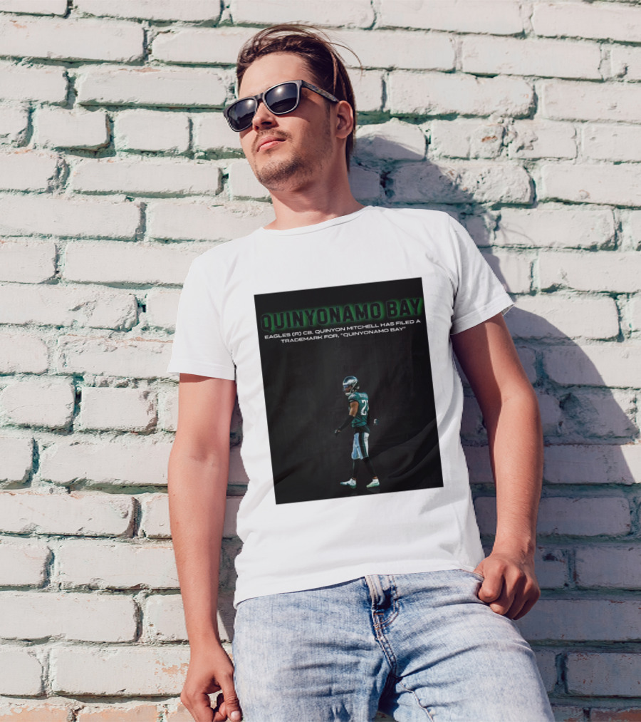 Philadelphia Eagles Cornerback Quinyon Mitchell Files Trademark Quinyonamo Bay T-Shirt