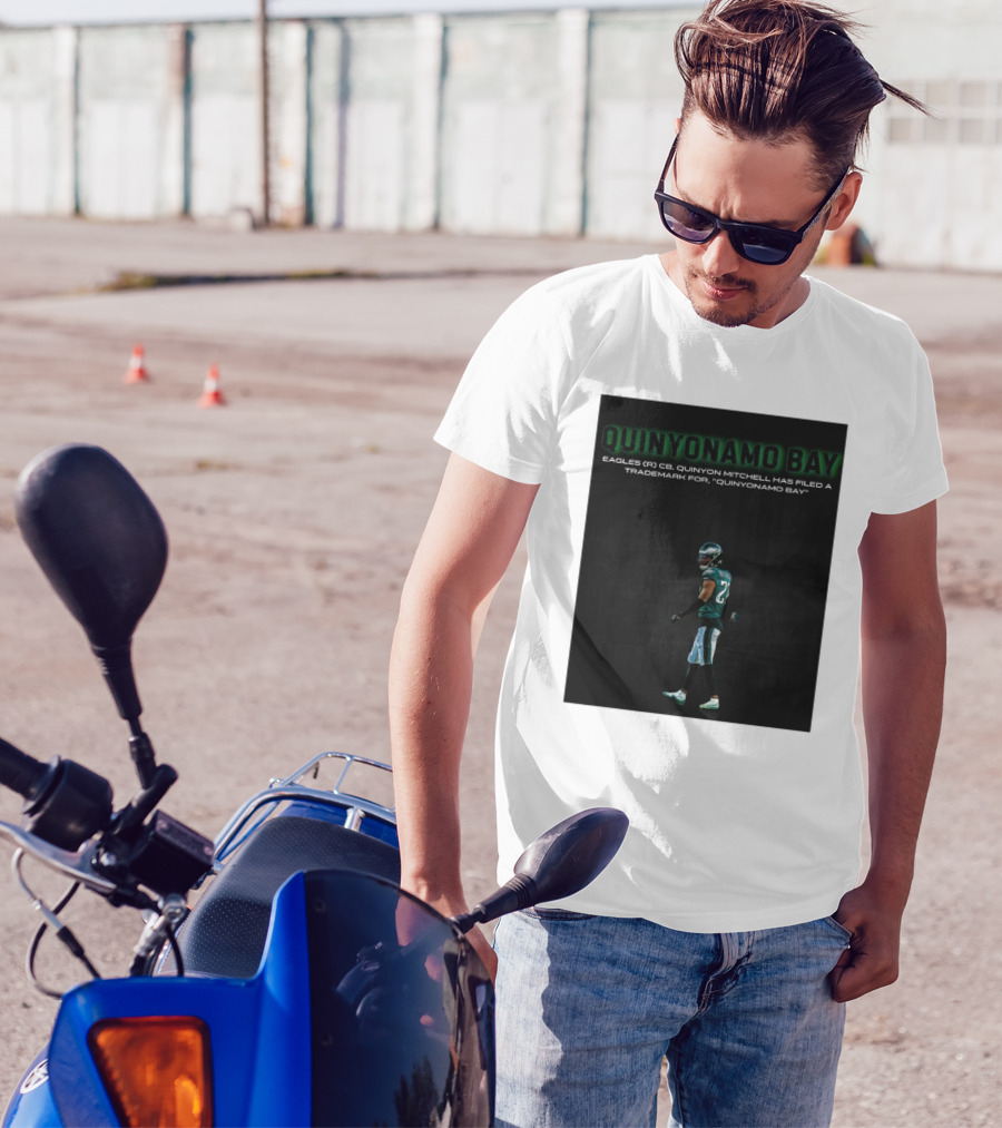 Philadelphia Eagles Cornerback Quinyon Mitchell Files Trademark Quinyonamo Bay T-Shirt