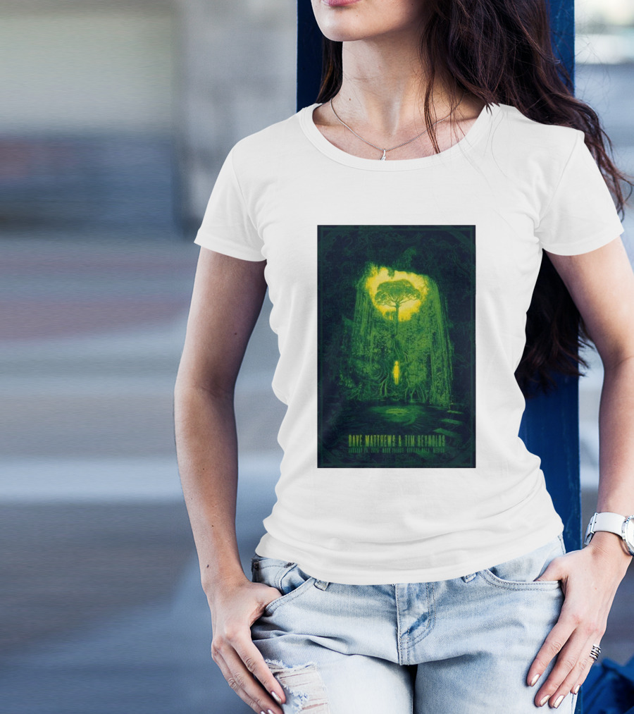 Dave Matthews Band And Tim Reynolds January 25 2025 Moon Palace Riviera Maya Mexico Forest T-Shirt