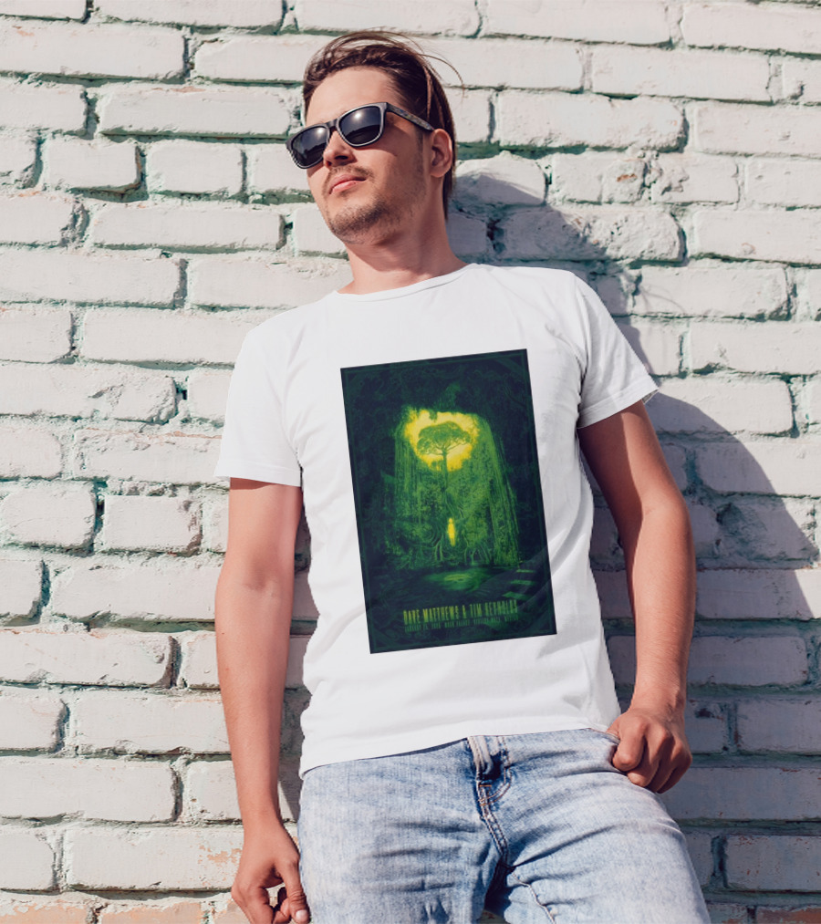 Dave Matthews Band And Tim Reynolds January 25 2025 Moon Palace Riviera Maya Mexico Forest T-Shirt