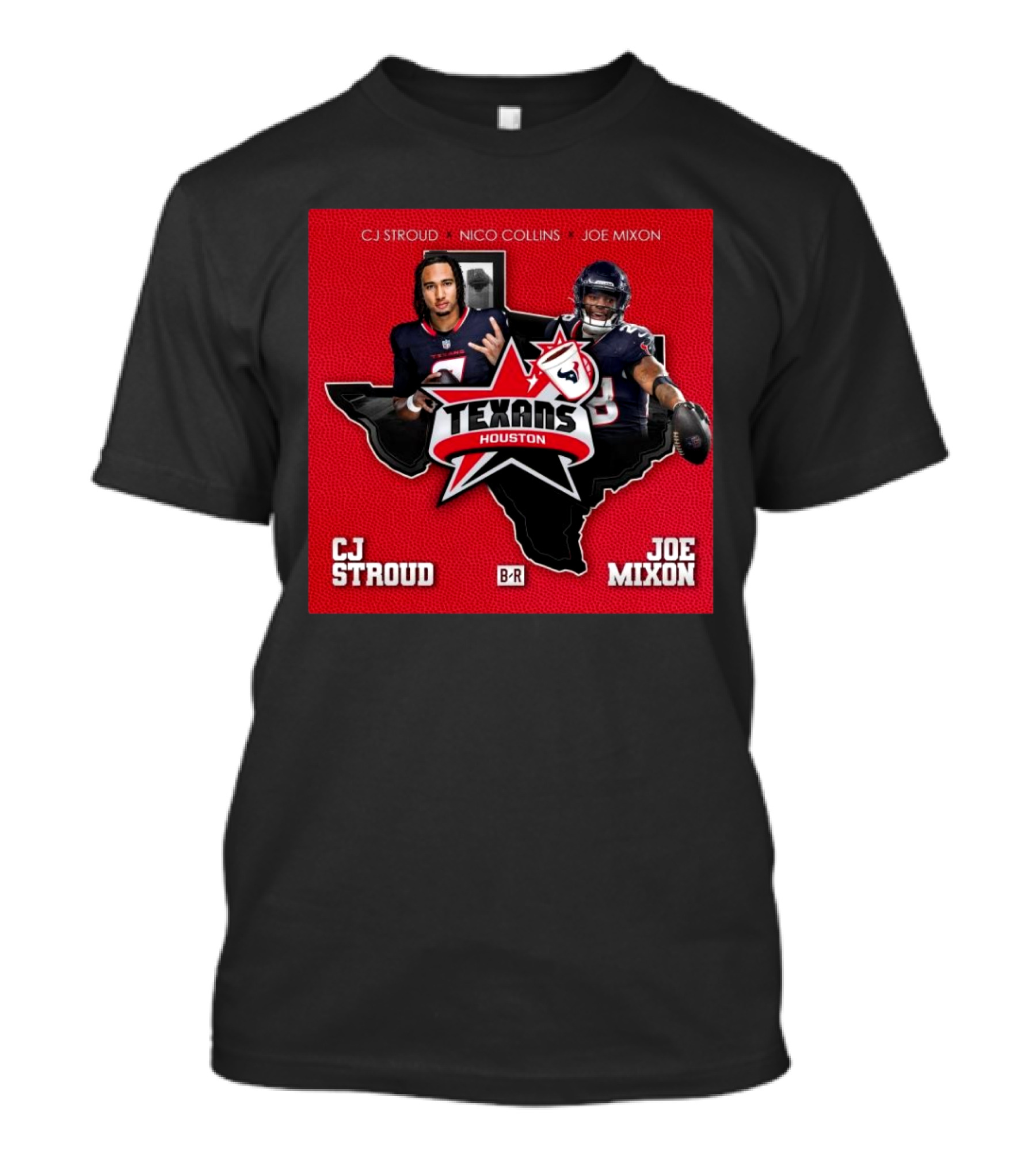 Houston Texans NFL CJ Stroud Joe Mixon Texas Iconography T-Shirt