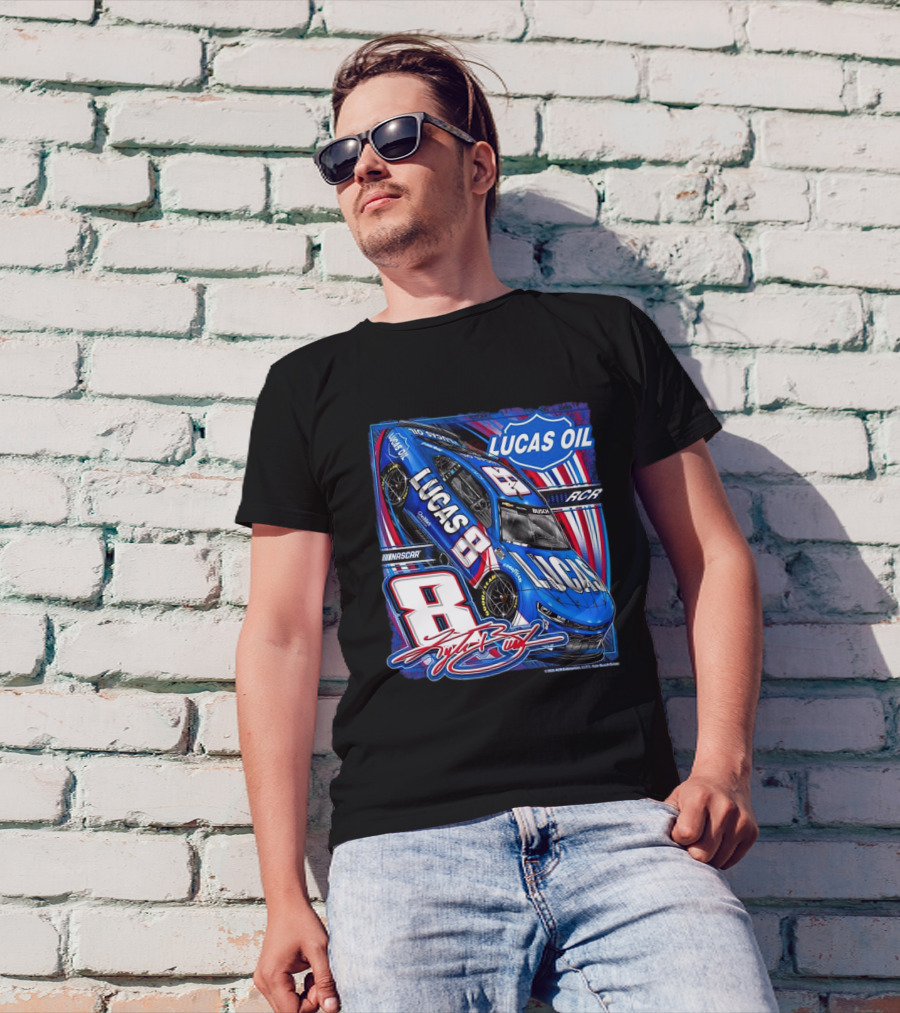 Lucas Oil NASCAR Kyle Busch 8 Car Racing RCR 2025 T-Shirt