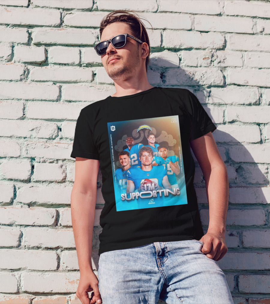 Los Angeles Chargers I'm Supporting AFC Number Five Seed NFL Playoffs T-Shirt