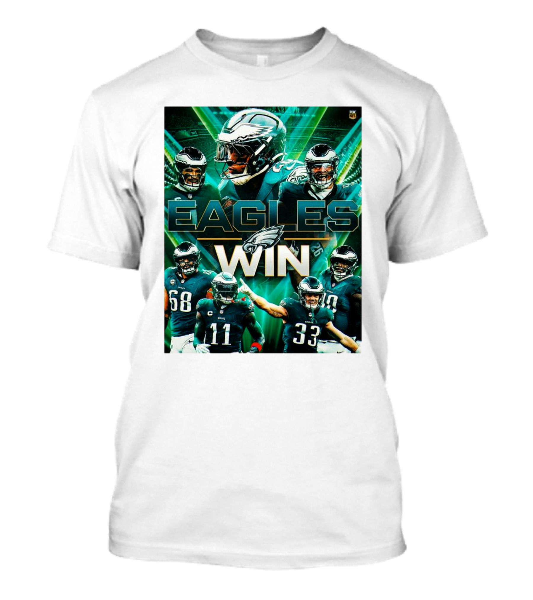 Philadelphia Eagles Win NFL Wild Card Round Against Green Bay Packers FOX Sports T-Shirt