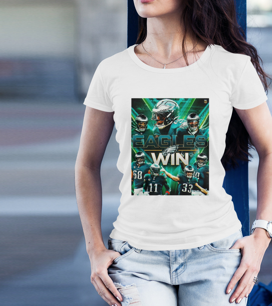 Philadelphia Eagles Win NFL Wild Card Round Against Green Bay Packers FOX Sports T-Shirt