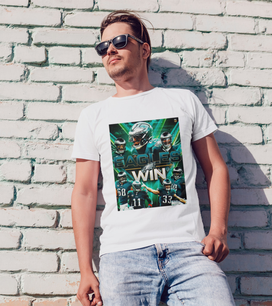 Philadelphia Eagles Win NFL Wild Card Round Against Green Bay Packers FOX Sports T-Shirt