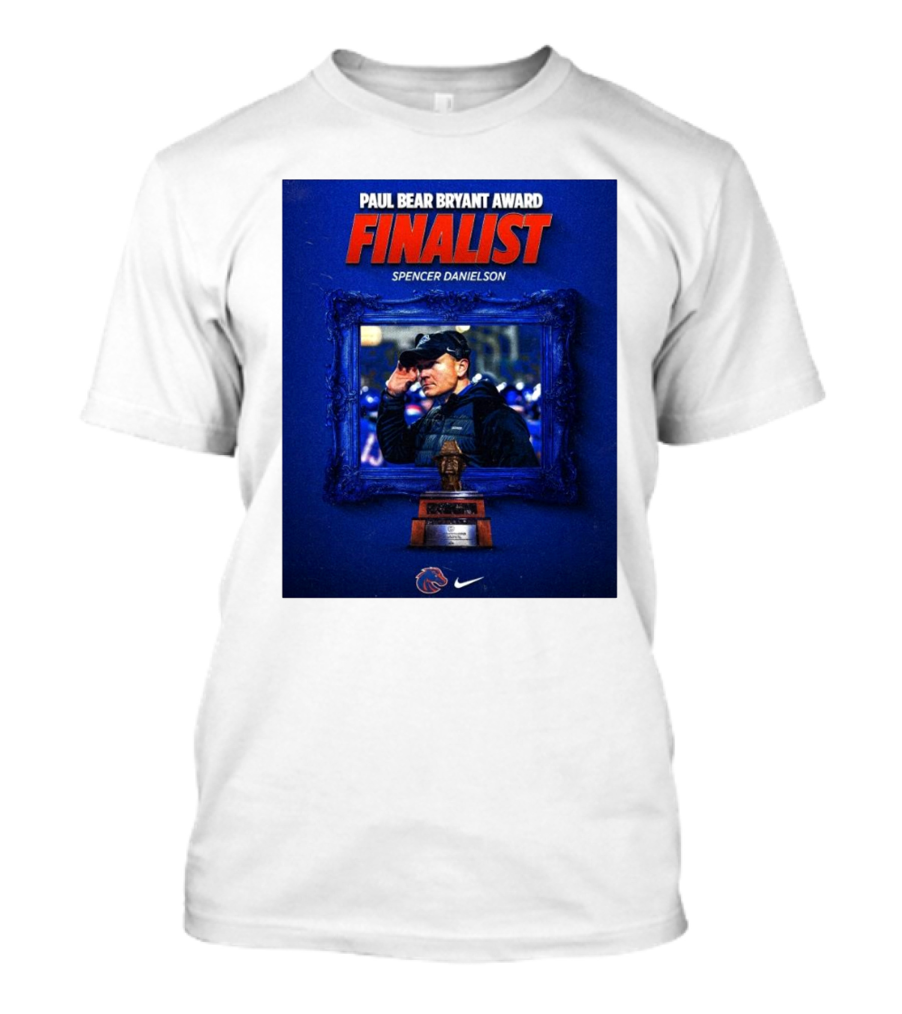 Paul Bear Bryant Award Finalist Spencer Danielson Boise State Broncos T-Shirt