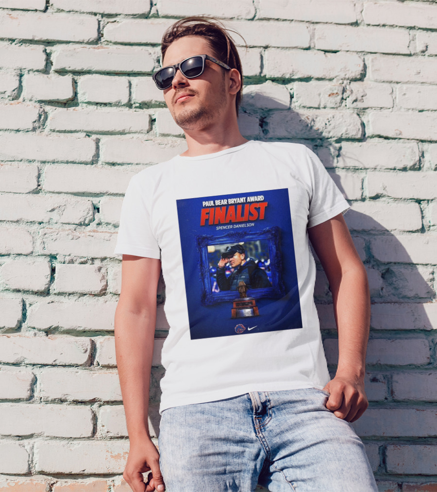 Paul Bear Bryant Award Finalist Spencer Danielson Boise State Broncos T-Shirt