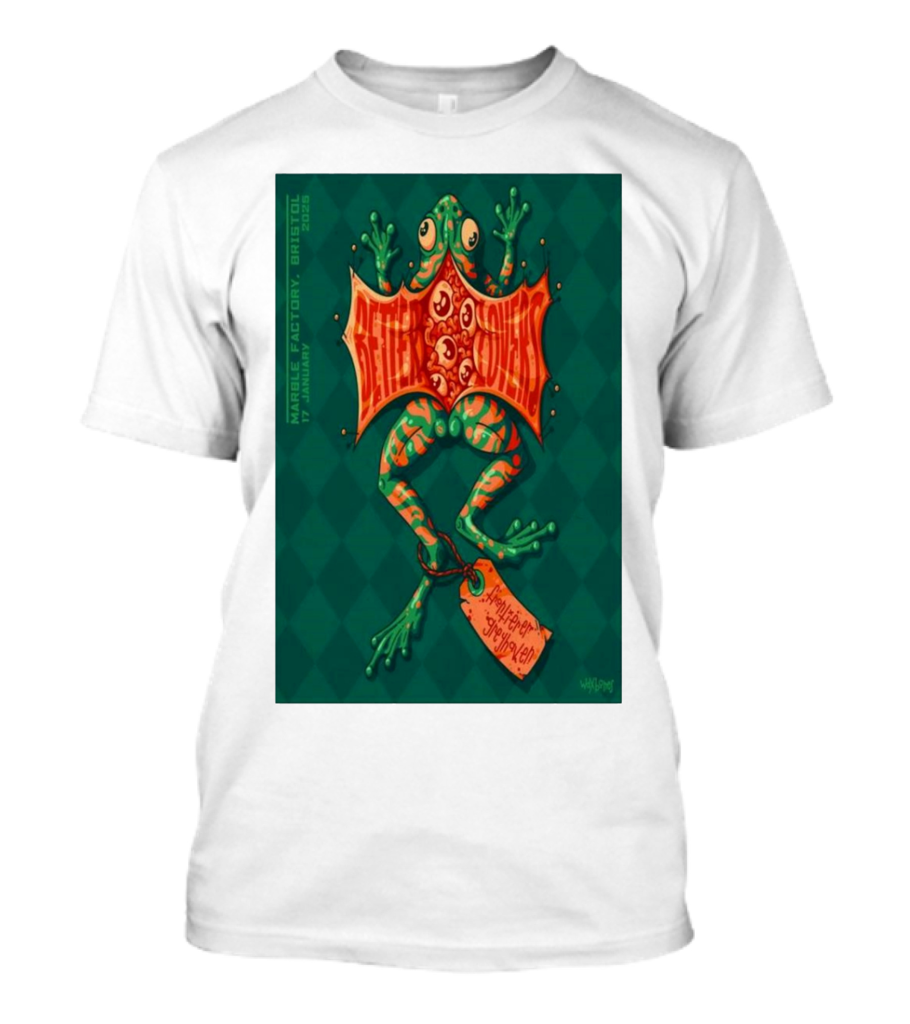 Better Lovers Amphibian Surprise Live At Marble Factory Bristol Jan 17 2025 Tour T-Shirt