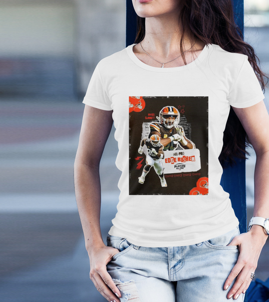 Cleveland Browns Myles Garrett All-Pro Edge Rusher Players NFLPA T-Shirt