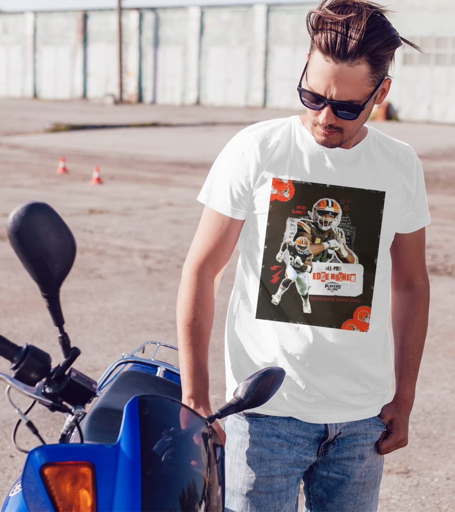 Cleveland Browns Myles Garrett All-Pro Edge Rusher Players NFLPA T-Shirt