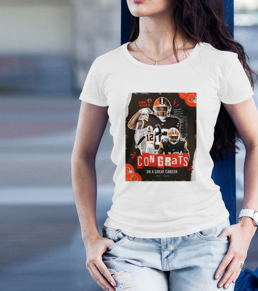 Cleveland Browns Rodney McLeod Jr Congrats On A Great Career 2012 – 2024 NFL T-Shirt