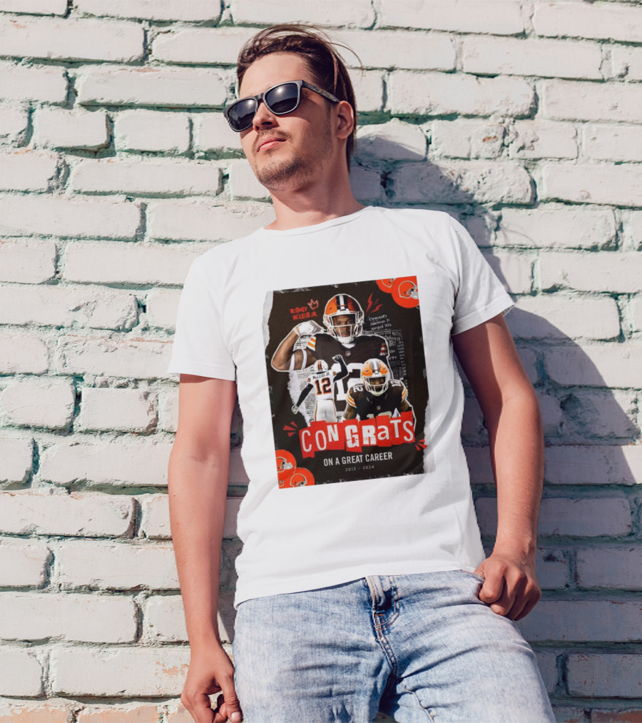 Cleveland Browns Rodney McLeod Jr Congrats On A Great Career 2012 – 2024 NFL T-Shirt