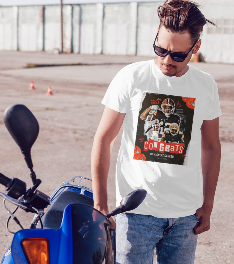Cleveland Browns Rodney McLeod Jr Congrats On A Great Career 2012 – 2024 NFL T-Shirt