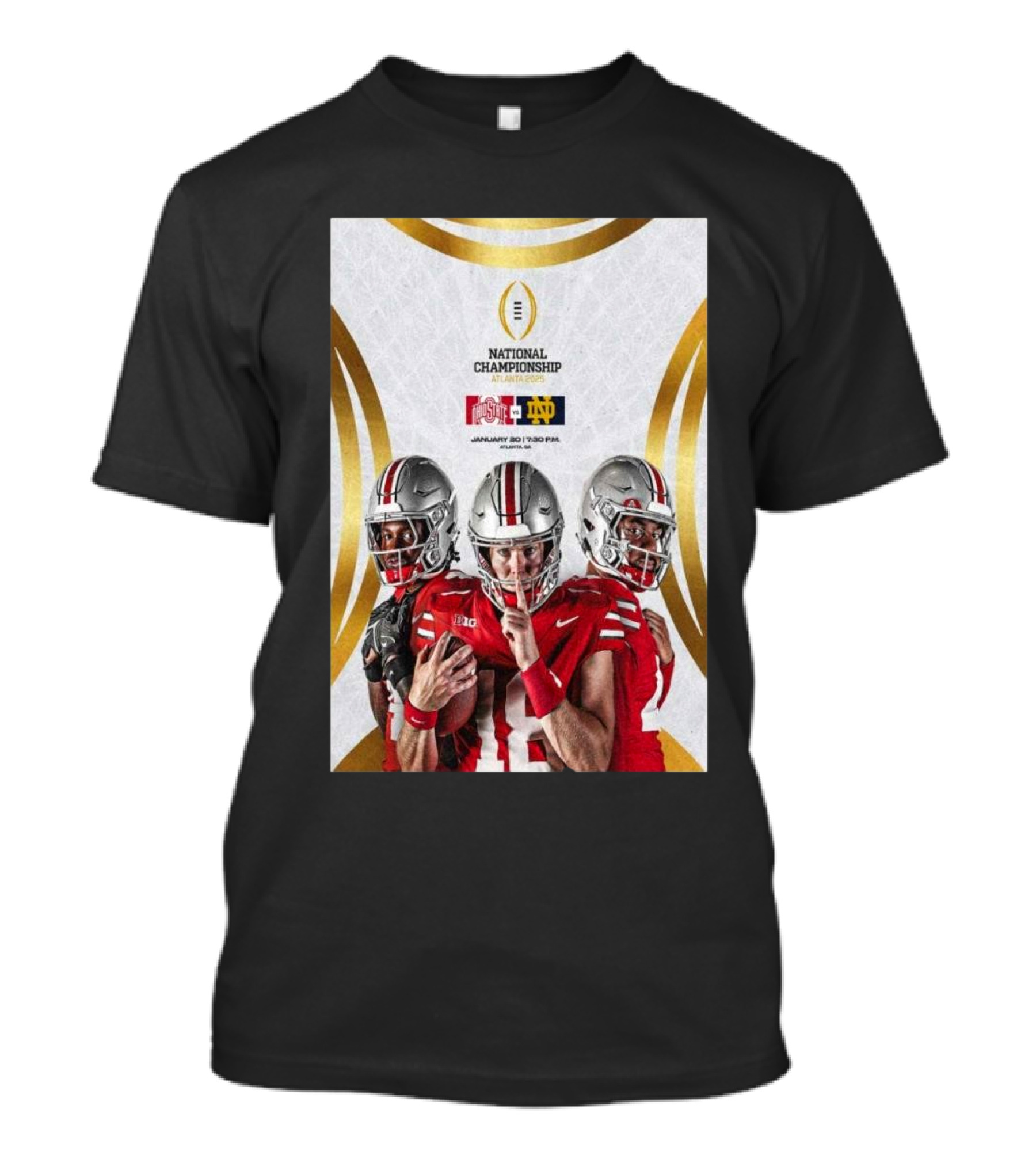 Ohio State Football National Championship January 20 2025 Atlanta Georgia T-Shirt