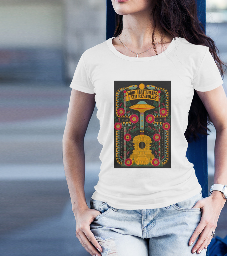 Dave Matthews And Tim Reynolds January 21 2025 Moon Palace Mexico Riviera Maya T-Shirt