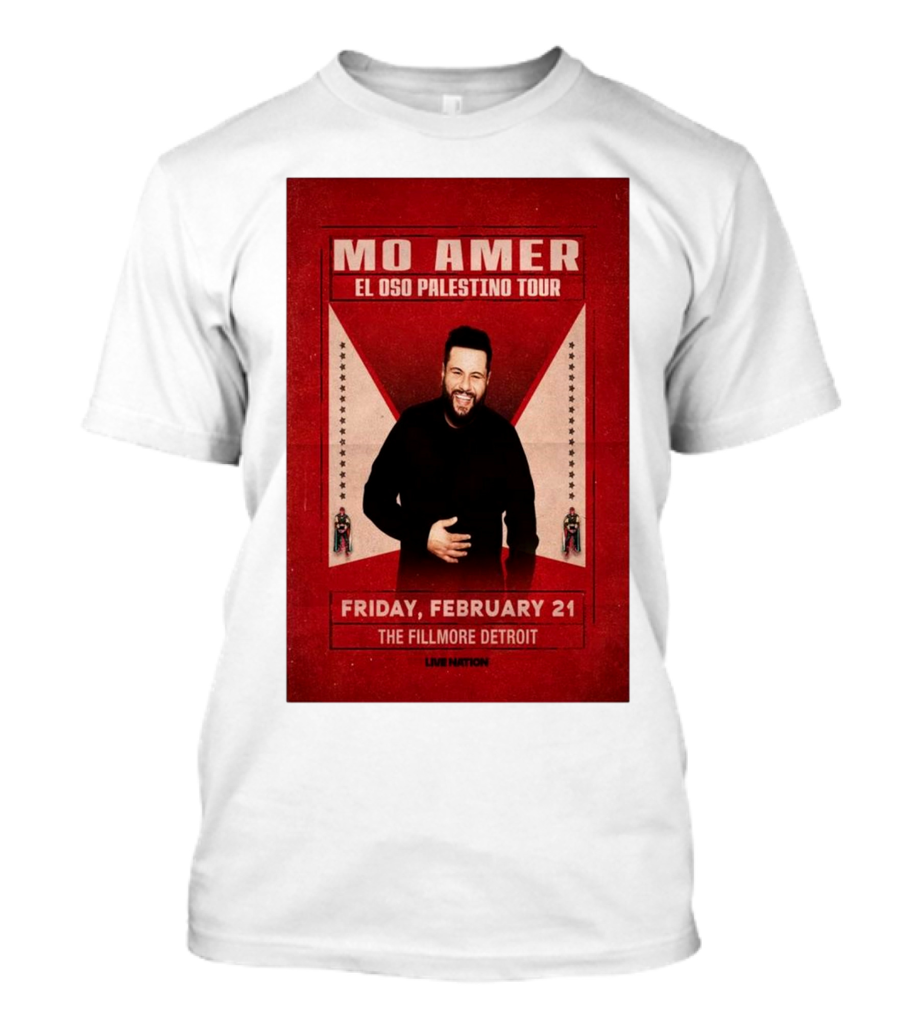 Mo Amer El Oso Palestino Tour At The Fillmore Detroit Friday February 21 2025 T-Shirt