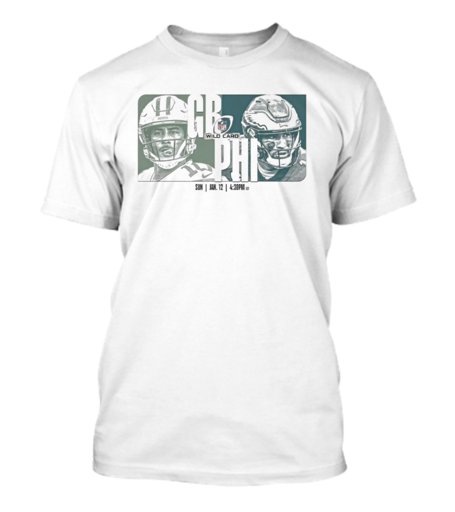 GB Vs PHI NFL Wild Card Weekend Sun Jan 12 4:30PM EST T-Shirt