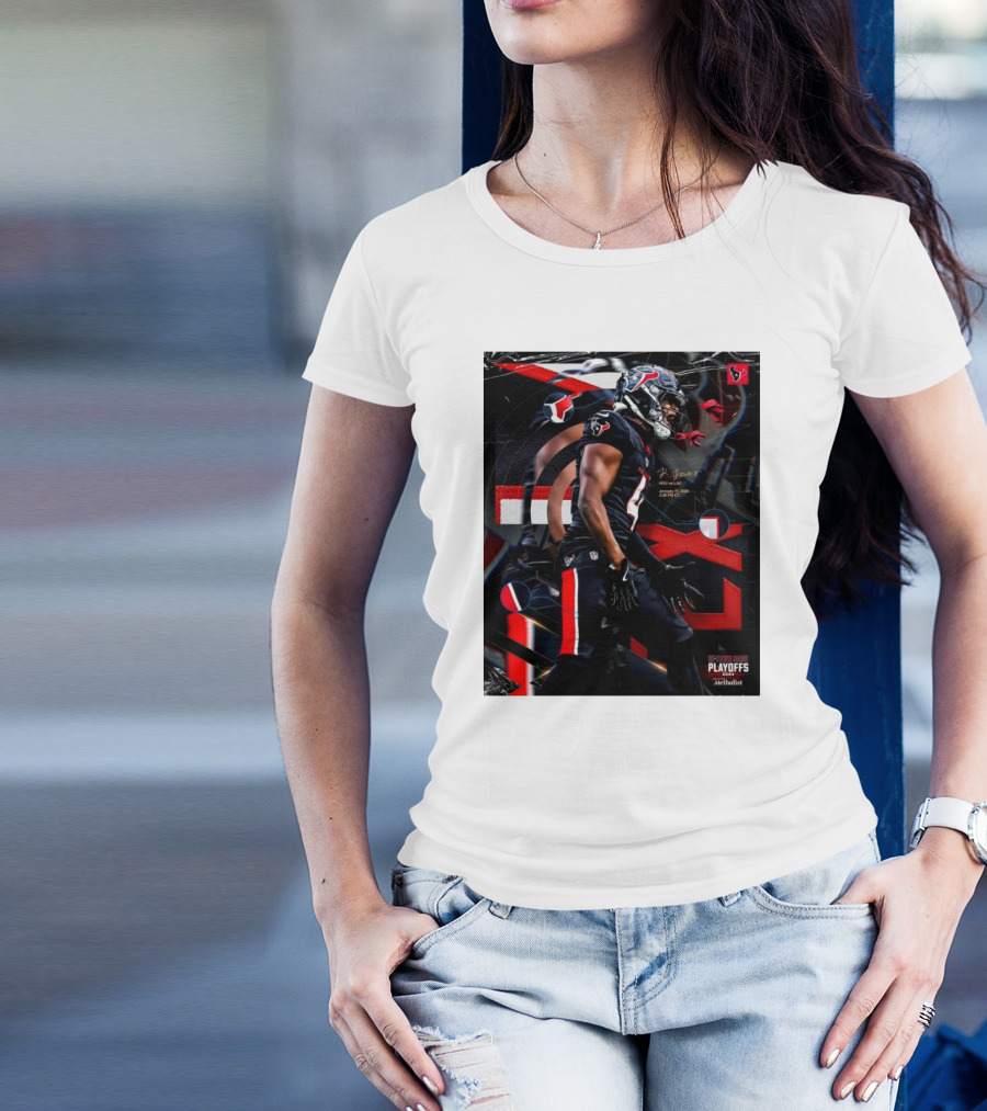 Kamari Lassiter Houston Texans Vs Los Angeles Chargers H-Town Playoffs 2024 Signature Jan 11 2025 T-Shirt