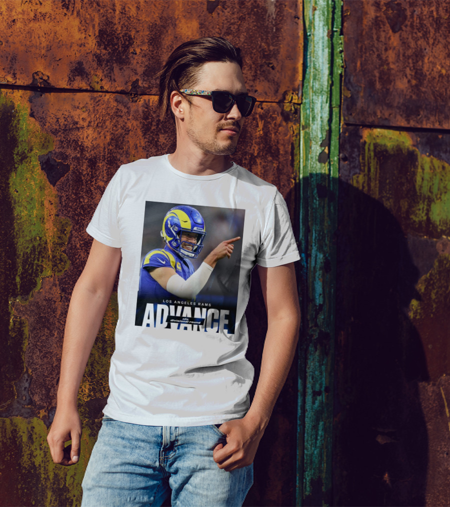 Los Angeles Rams Advance NFC Divisional Round Face Jalen Hurts Eagles Philly T-Shirt