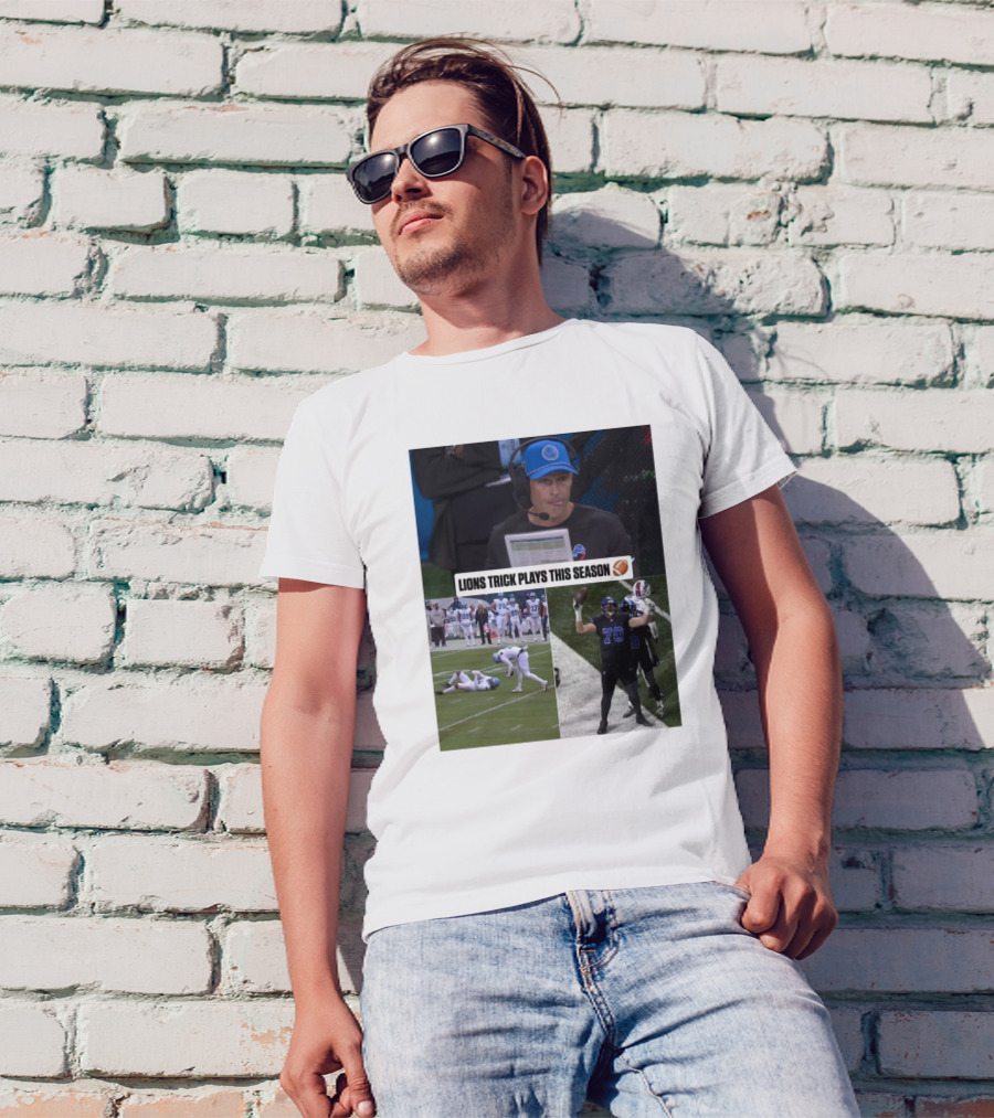 Lions Trick Plays This Season Football Washington Commanders Vs Detroit Lions NFL T-Shirt