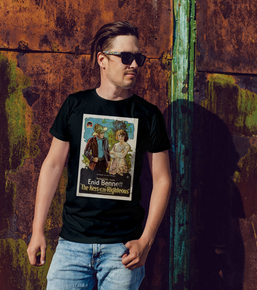 A Vision Of The Future By Thomas H Ince Featuring Enid Bennett In The Keys Of The Righteous T-Shirt