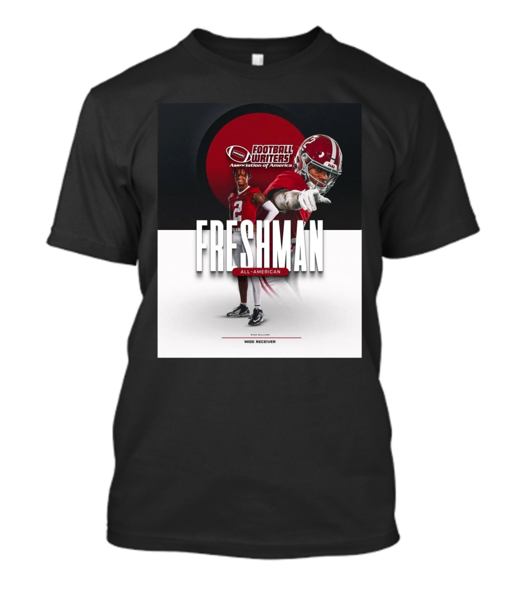 Alabama Crimson Tide Football Writers Association Ryan Williams Freshman All-American Wide Receiver T-Shirt