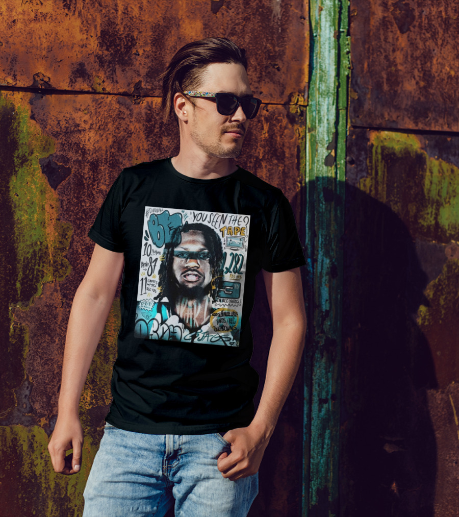Jacksonville Jaguars Brian Thomas You Seen The Tape 1282 Rec Yds 10 Touchdowns PFF AR-Rookie Words Rec Touchdowns 81 Rec Yds 11 Games Duval T-Shirt