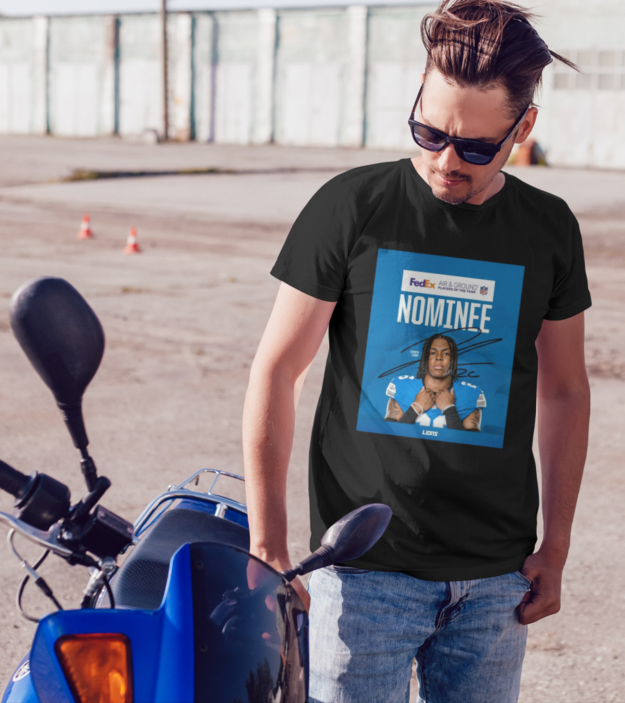 FedEx Air And Ground Player Of The Year Nominee Jahmyr Gibbs Detroit Lions NFL Signature Lions T-Shirt