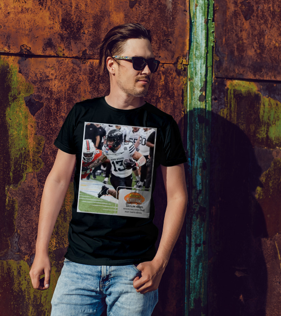 Jaylin Noel Iowa State Cyclones Senior WR Reese’s Senior Bowl Pop-Tarts Bowl Action Shot T-Shirt