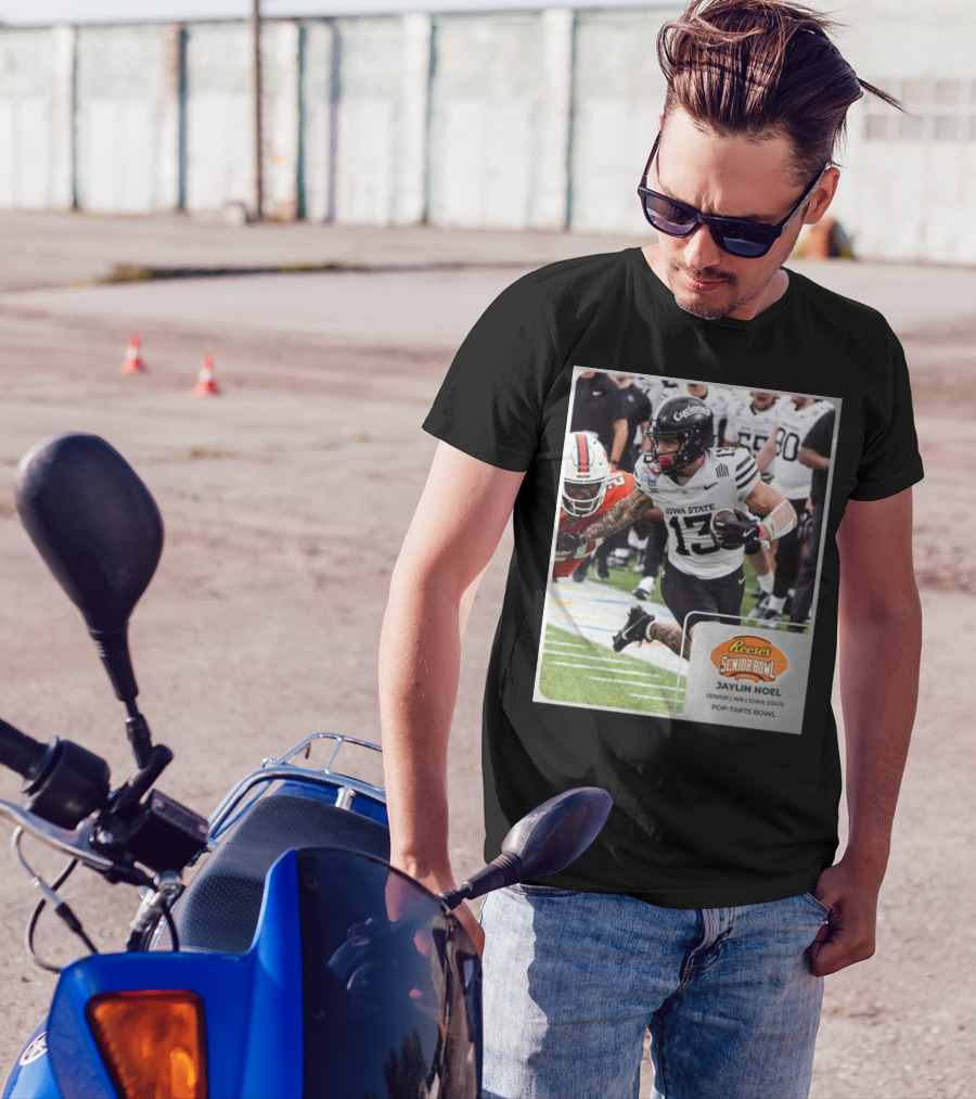 Jaylin Noel Iowa State Cyclones Senior WR Reese’s Senior Bowl Pop-Tarts Bowl Action Shot T-Shirt