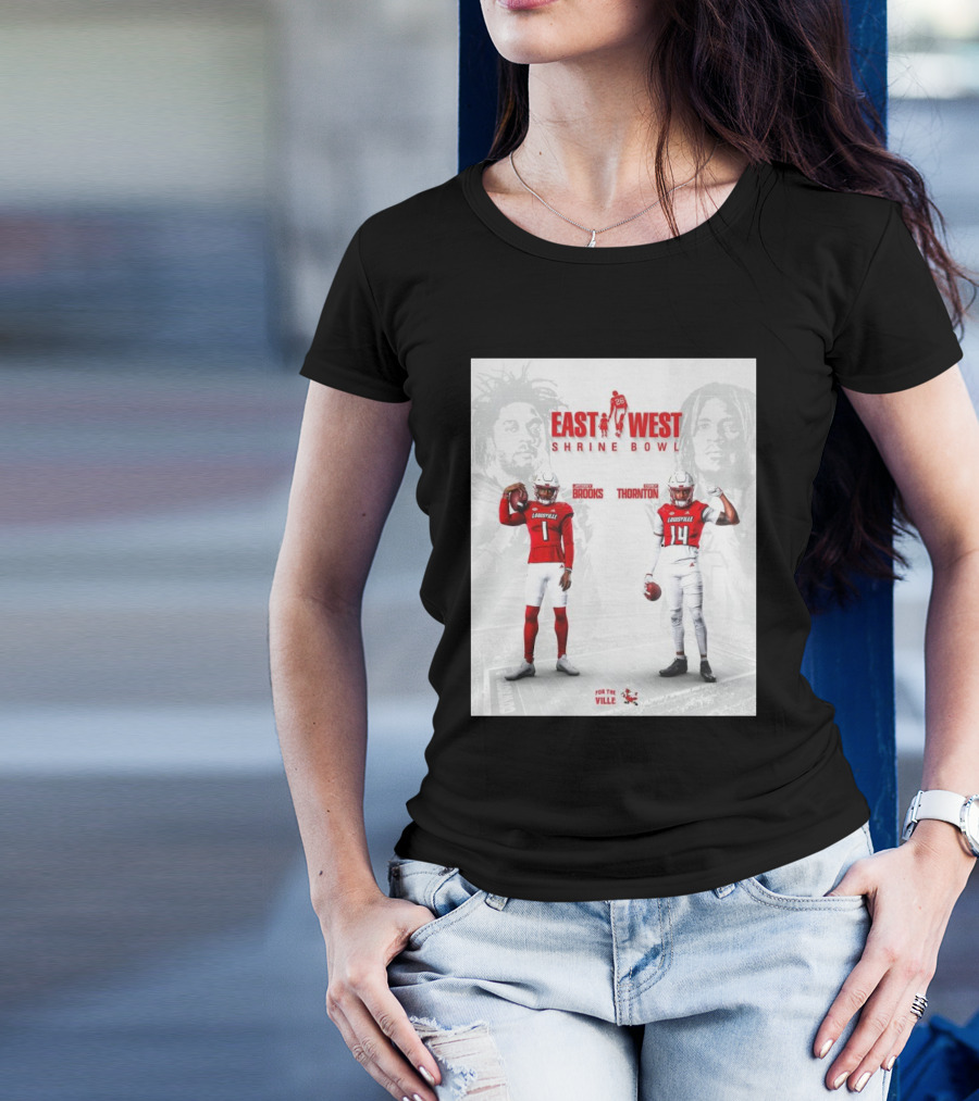 Louisville Cardinals East West Shrine Bowl Ja’Corey Brooks Corey Thornton For The Ville T-Shirt