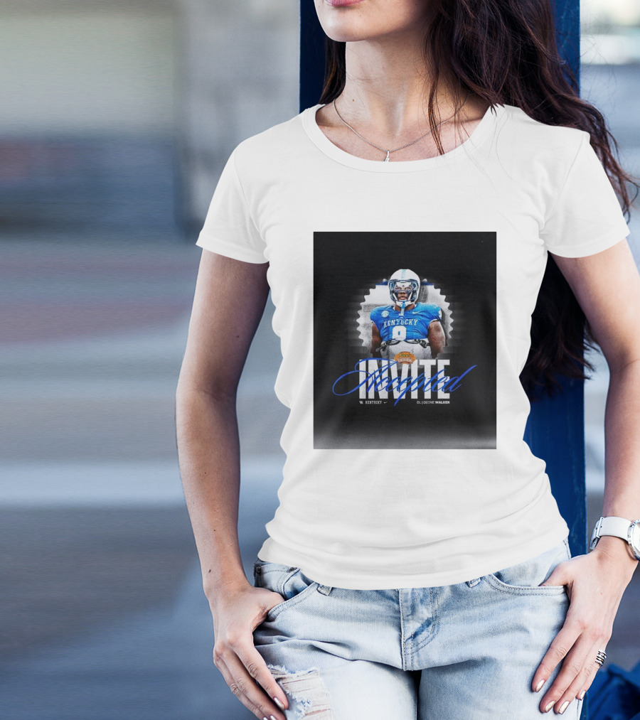 Kentucky Wildcats Deone Walker DL Reese’s Senior Bowl Invite Accepted T-Shirt