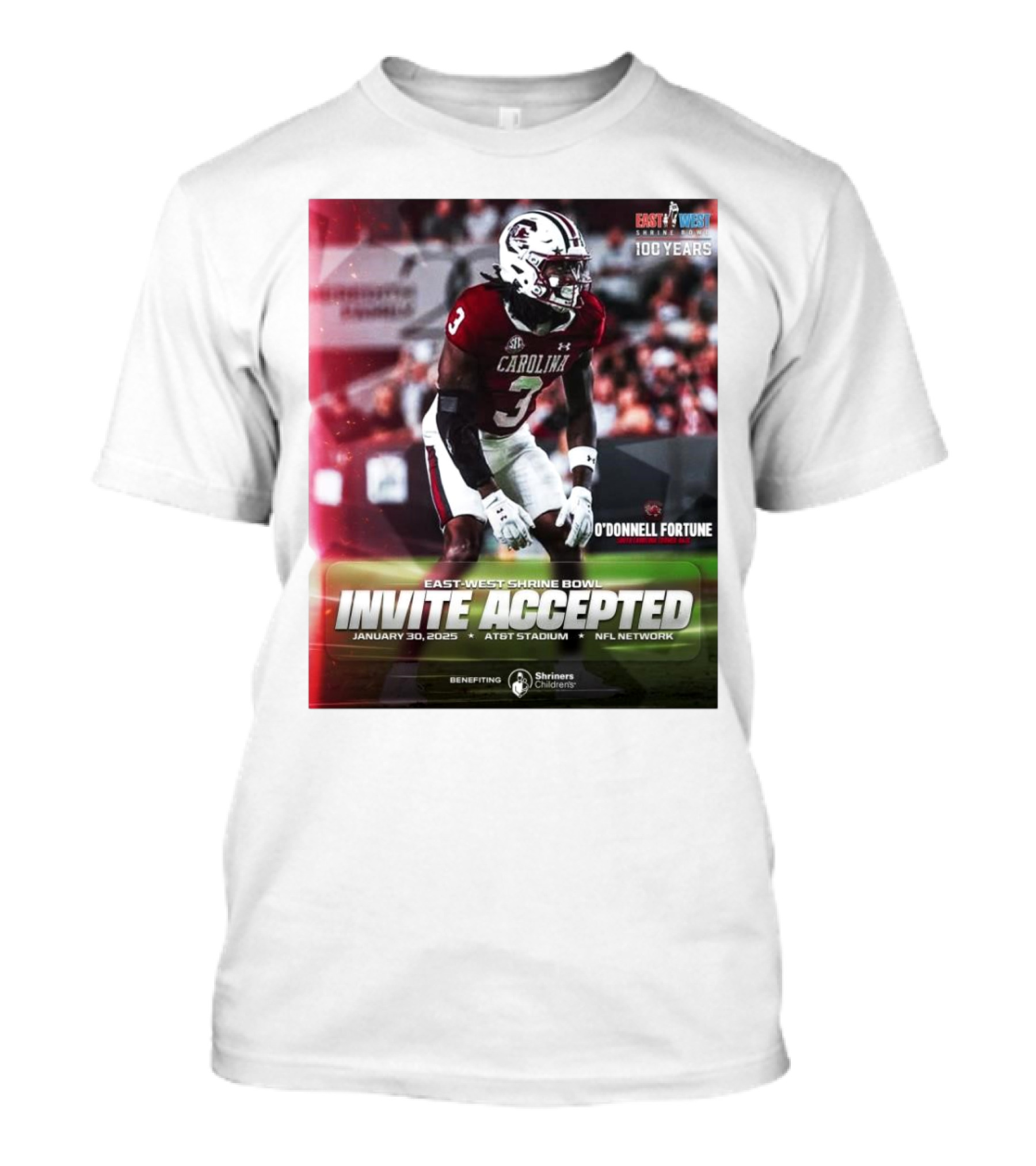 East-West Shrine Bowl Invite Accepted O'Don...T-Shirt 