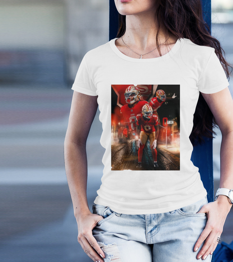 San Francisco 49ers Renardo Green NFL Football Star T-Shirt