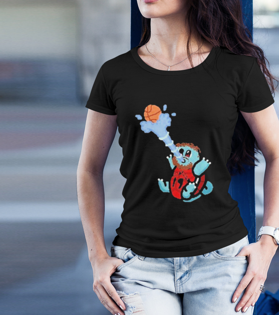 Jakob Poeltl Squirtle Toronto Raptors Basketball Fusion T-Shirt