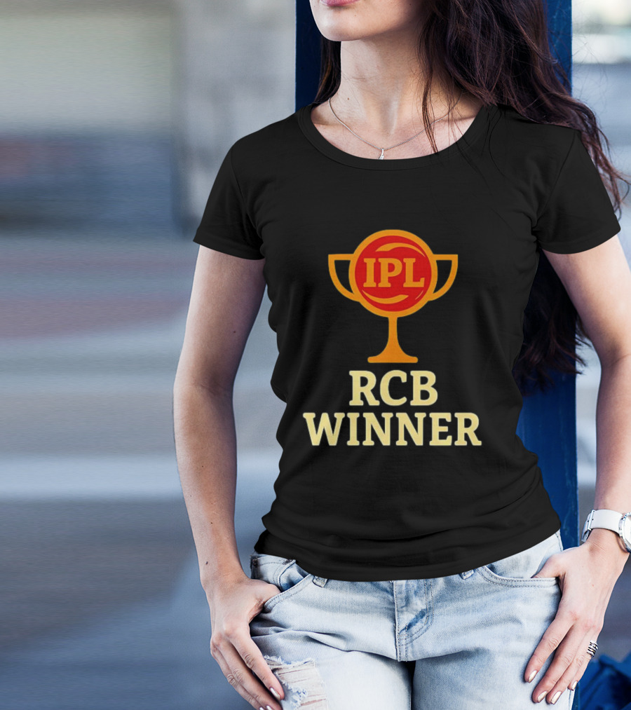 IPL RCB Winner Trophy Celebration T-Shirt