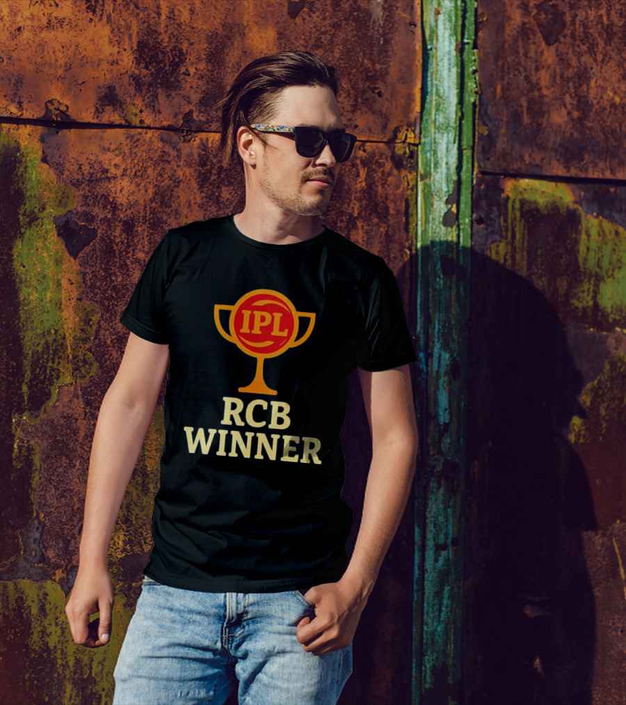 IPL RCB Winner Trophy Celebration T-Shirt