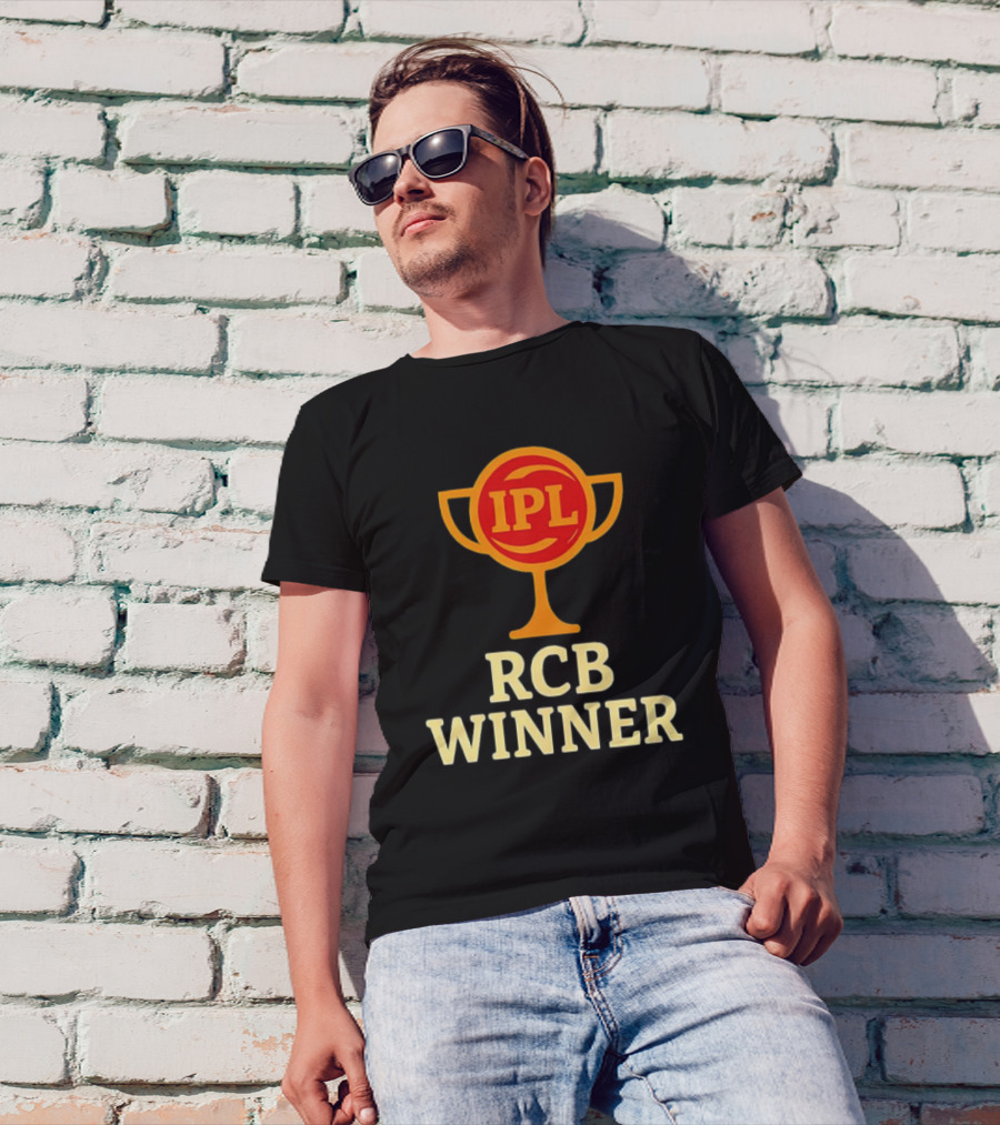 IPL RCB Winner Trophy Celebration T-Shirt