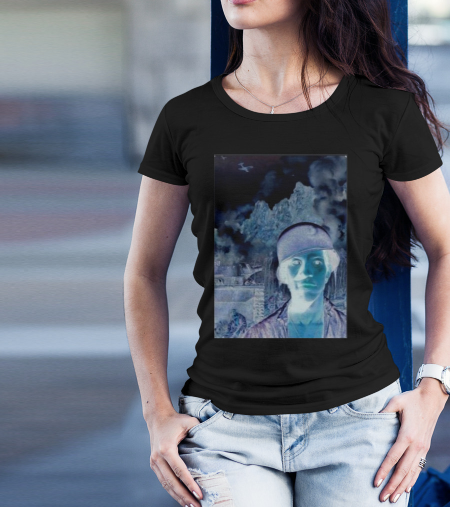 Janelledrtysoul Tyler Joseph Clancy Madrid Psychedelic Negative Mountain Portrait T-Shirt