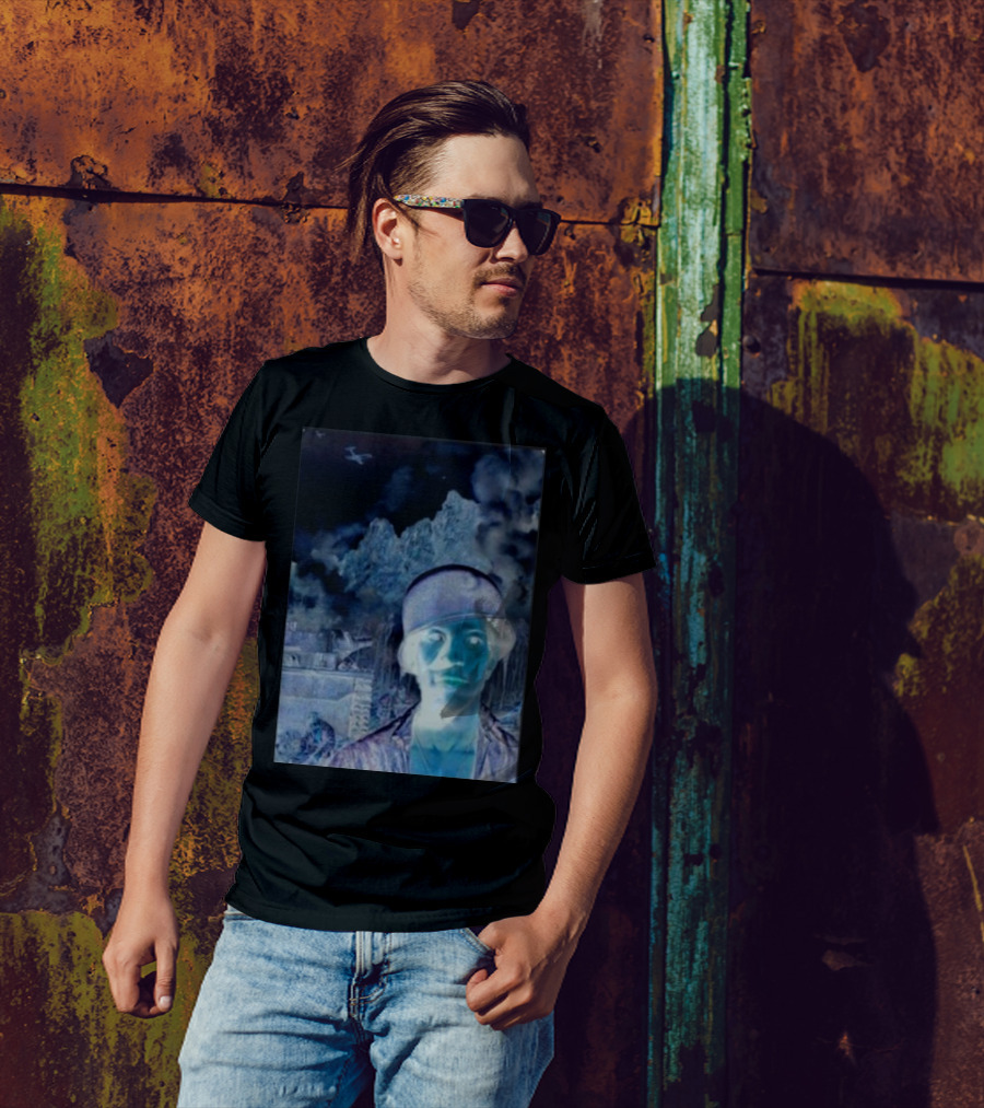 Janelledrtysoul Tyler Joseph Clancy Madrid Psychedelic Negative Mountain Portrait T-Shirt