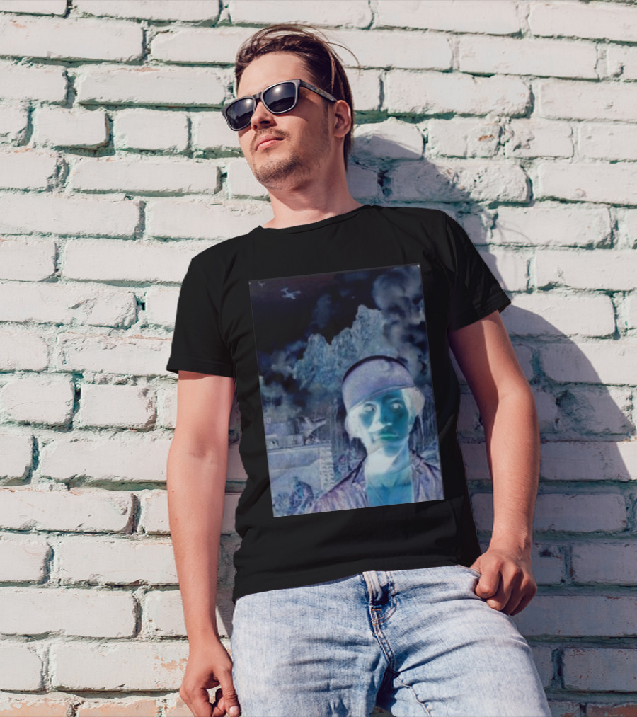 Janelledrtysoul Tyler Joseph Clancy Madrid Psychedelic Negative Mountain Portrait T-Shirt