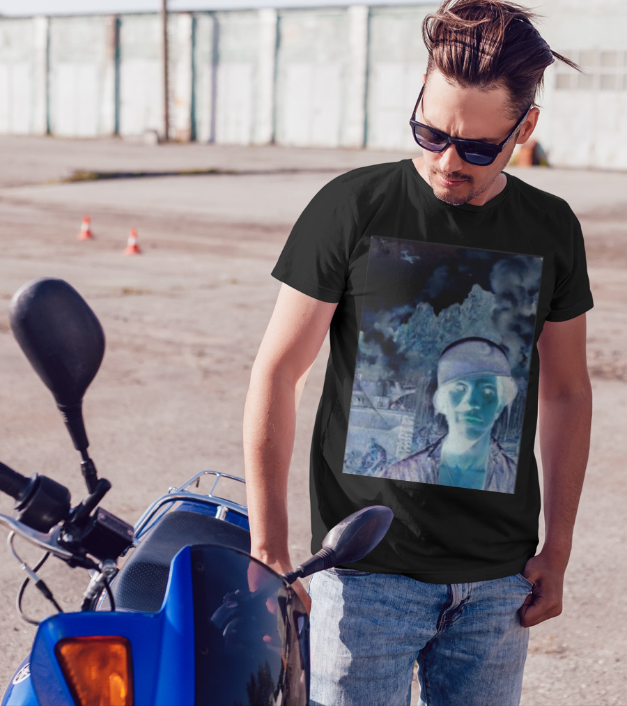 Janelledrtysoul Tyler Joseph Clancy Madrid Psychedelic Negative Mountain Portrait T-Shirt