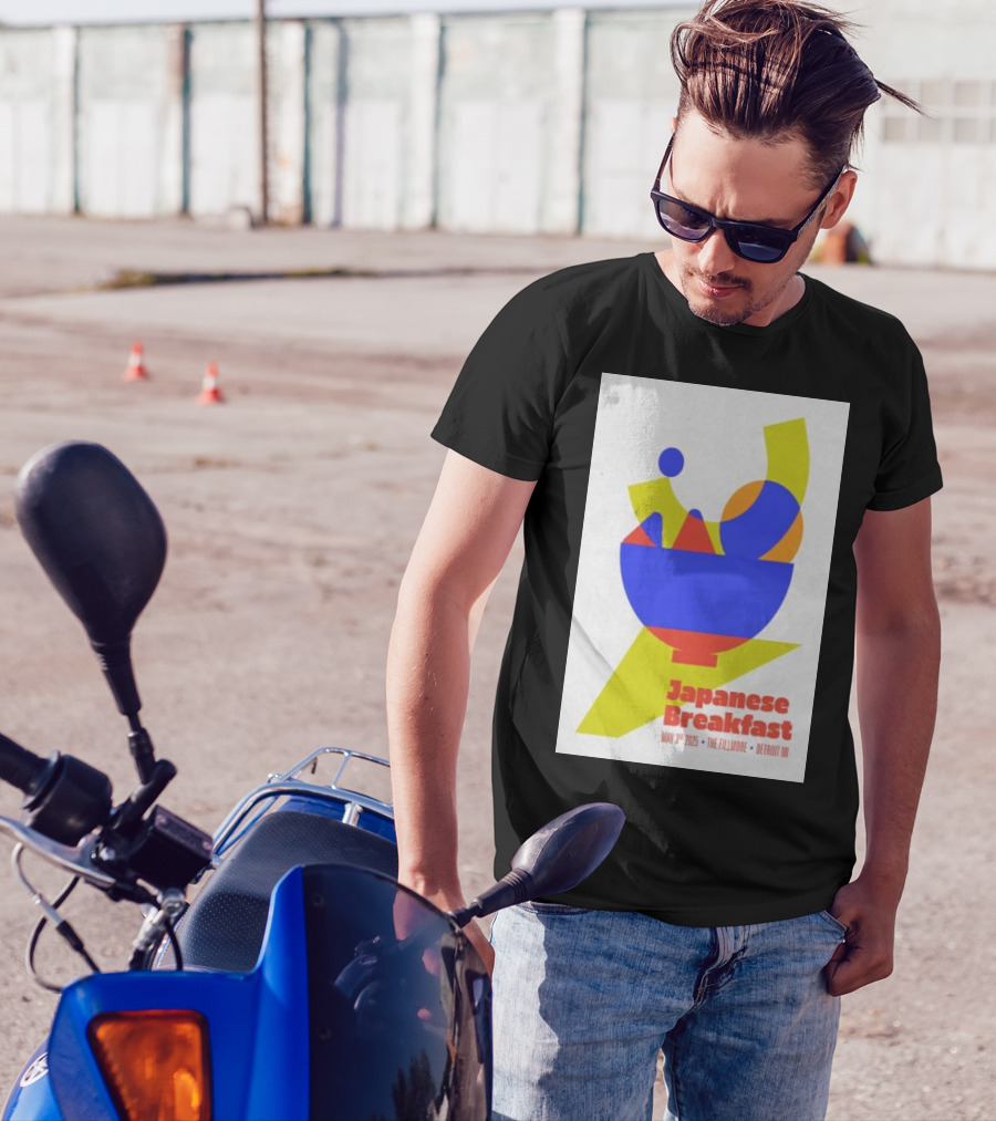 Japanese Breakfast May 3 2025 The Fillmore Detroit MI Abstract Shapes Bowl Design T-Shirt